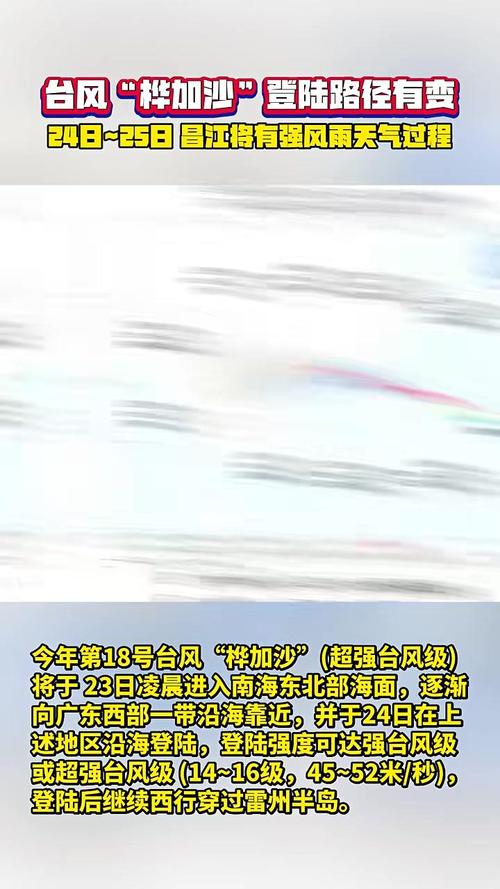台风“桦加沙”在广东阳江登陆