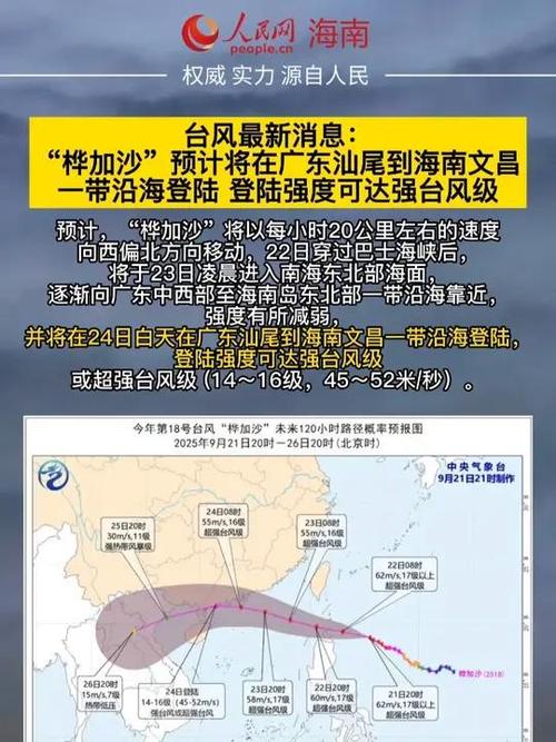 台风“桦加沙”在广东阳江登陆