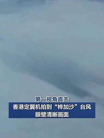 桦加沙登陆阳江 台风眼画面曝光