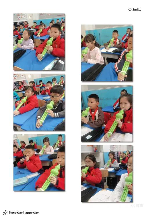 老师用气球吹葫芦丝变学习素材