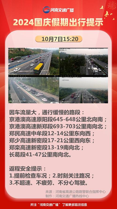 预计7日返程交通流量将大幅增加