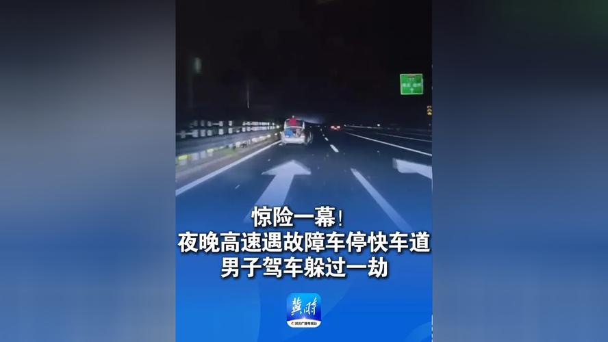 夜间高速突然冒出一人 司机吓到尖叫