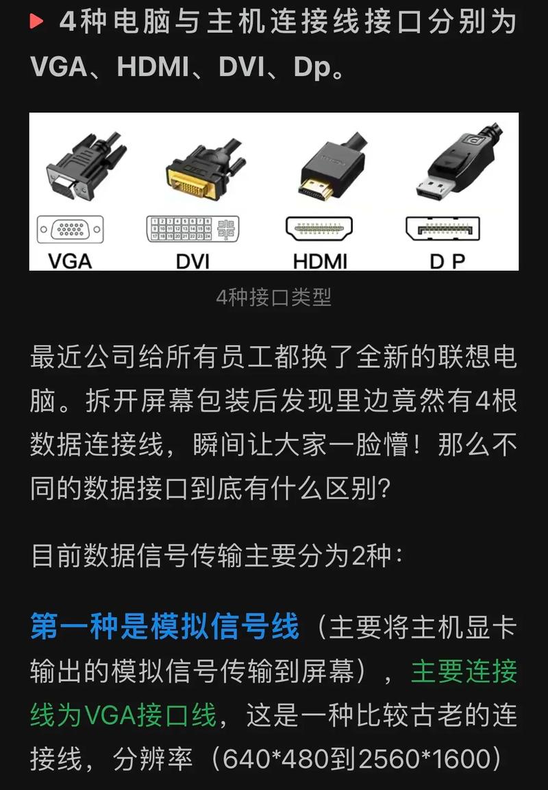 电脑主机如何连接显示器