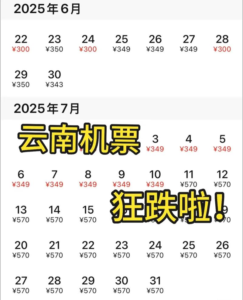 机票价格大跳水