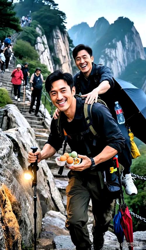 35岁陪爬泰山男演员转行景区NPC