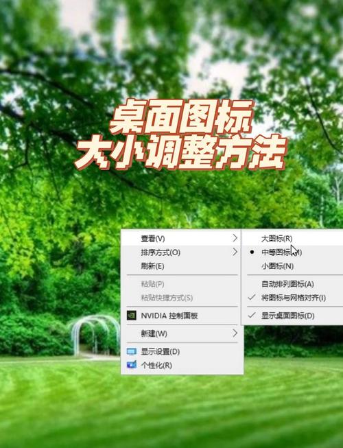 如何使电脑图标变小