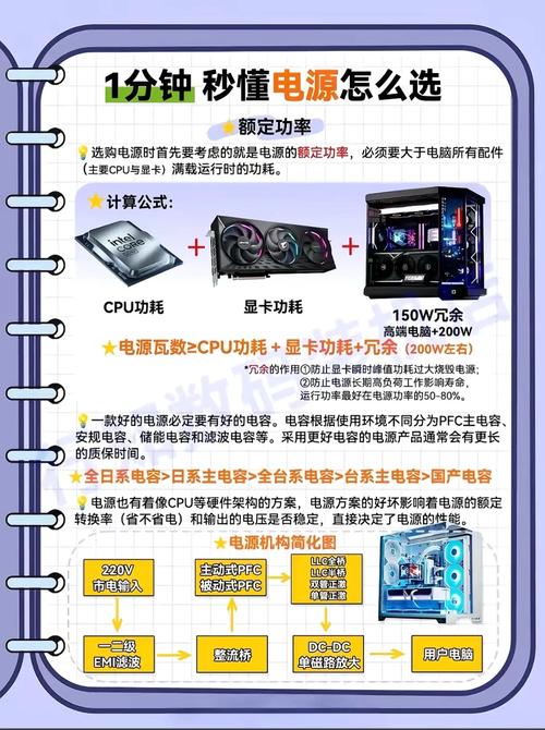 如何给电脑选电源