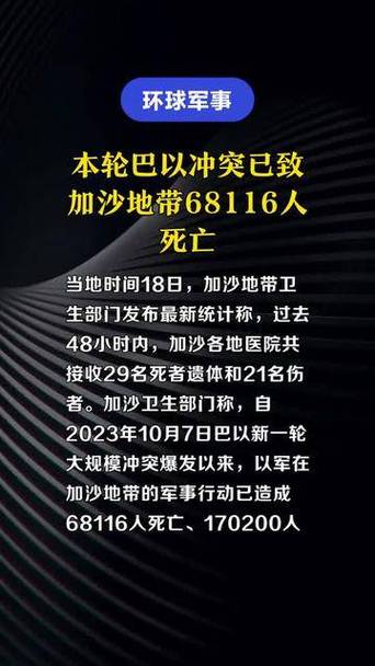 本轮巴以冲突致加沙地带68234人死亡