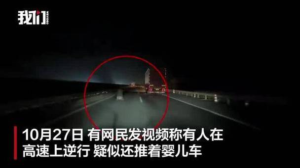 老人高速逆行还疑推婴儿车?交警回应