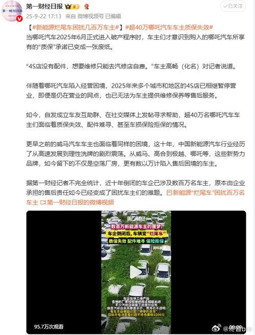 新能源“烂尾车”困扰百万车主