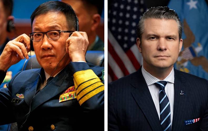 董军与美国国防部长会谈