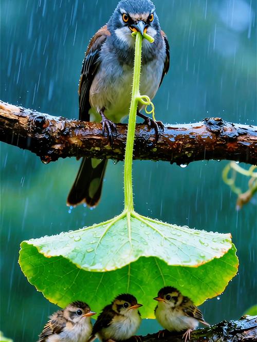 下雨天的时候鸟都在干什么？