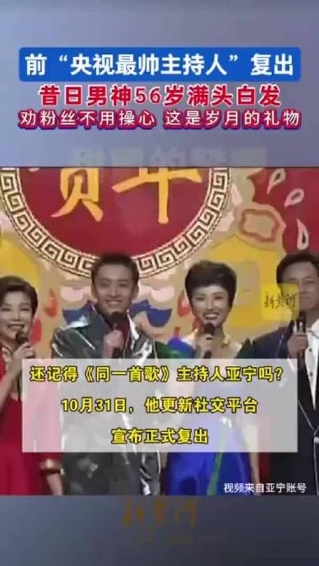 “前最帅央视主持人”复出