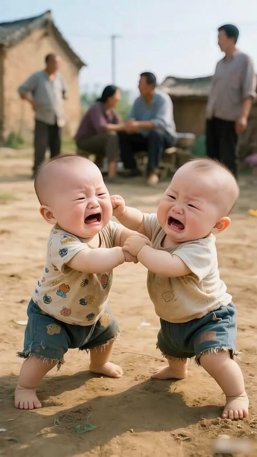 双胞胎姐妹玩石头剪刀布默契度100%