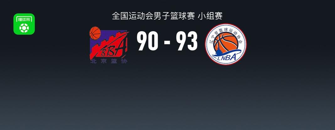 辽宁男篮险胜北京获全运会三连胜