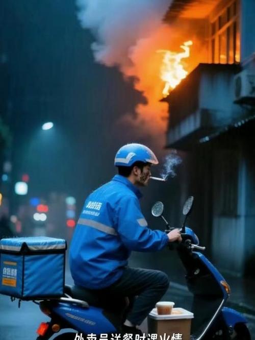 外卖小哥救火超时赔钱 平台回应