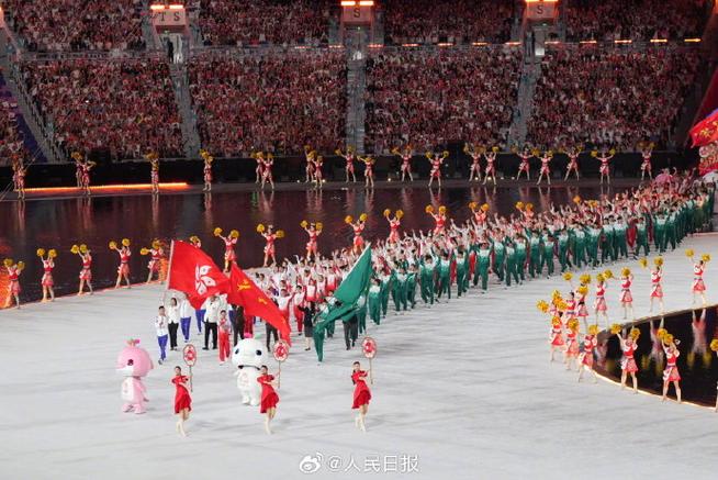 粤港澳代表团出场BGM是我和我的祖国