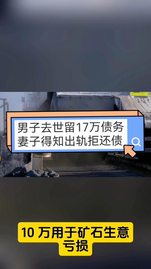 男子去世后曝出17万债务 妻子拒还