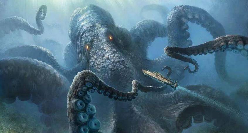 英国海边出现巨型“海怪”