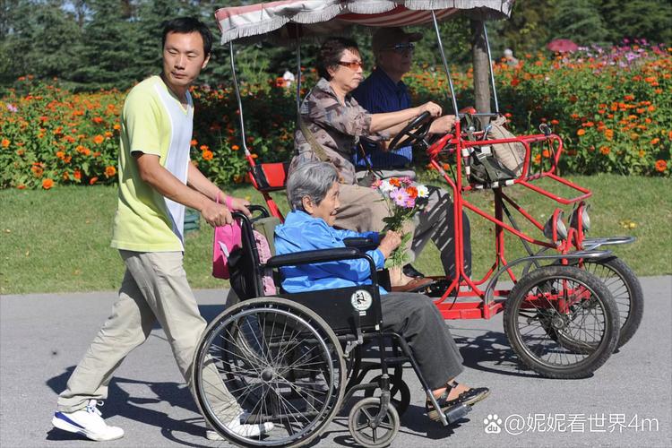 多名老人组团开电动轮椅上高速