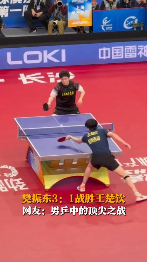 樊振东王楚钦对战神仙球频出