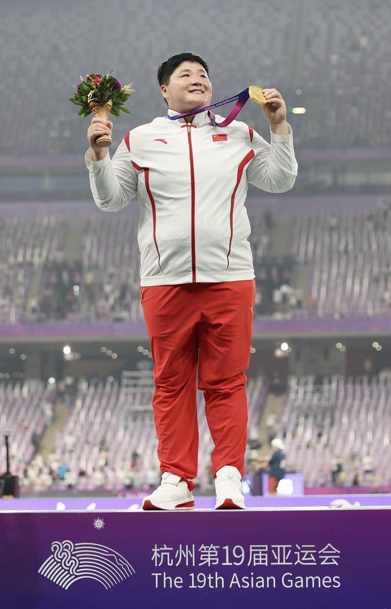 36岁巩立姣全运会铅球5连冠