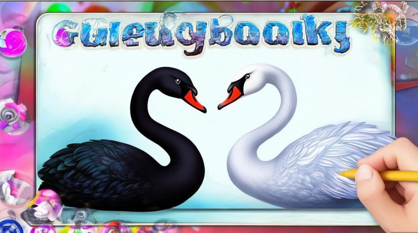 游戏攻略黑白天鹅图片怎么画