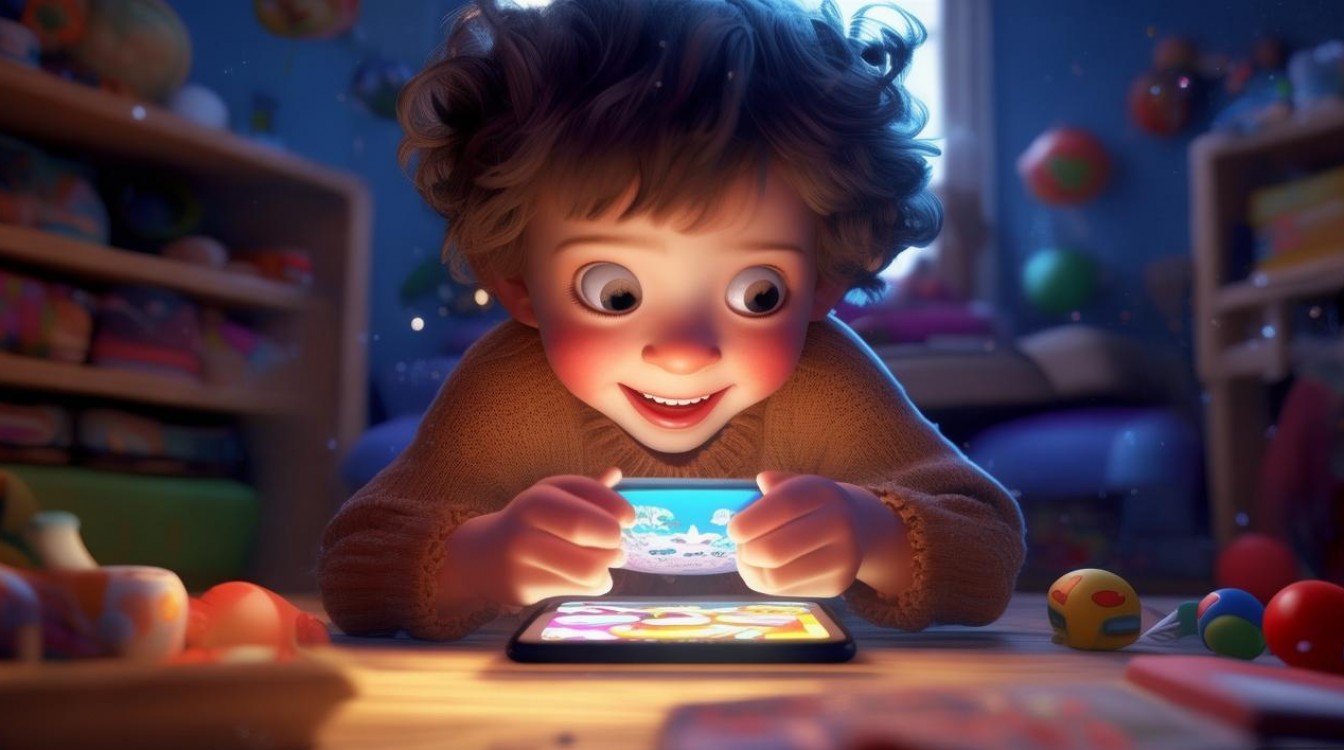 是哪个小朋友天天看手机玩游戏